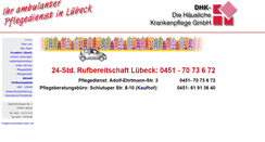 Desktop Screenshot of krankenpflege-luebeck.de